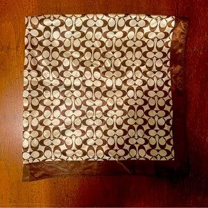 Coach Accessories | Women’s Coach Scarf Original Monogram Brown